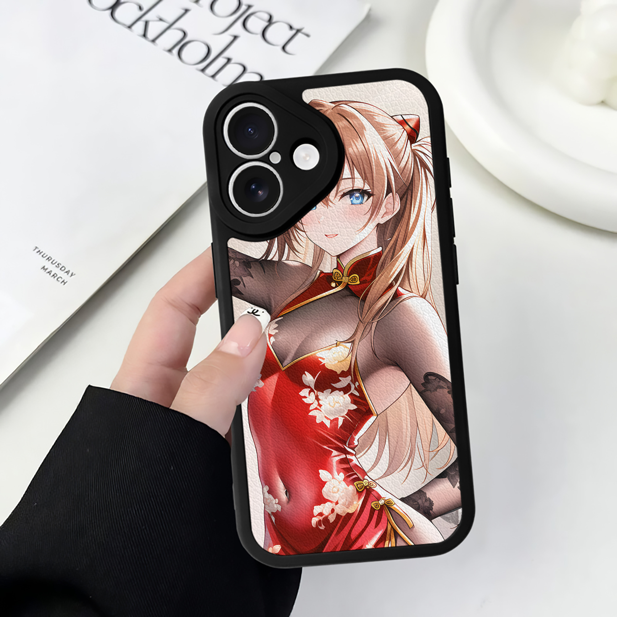 （画像用） EVA 新世紀エヴァンゲリオン 【iPhone 16シリーズ対応】シリコンスマホケース（レザー調） 材質：シリコン